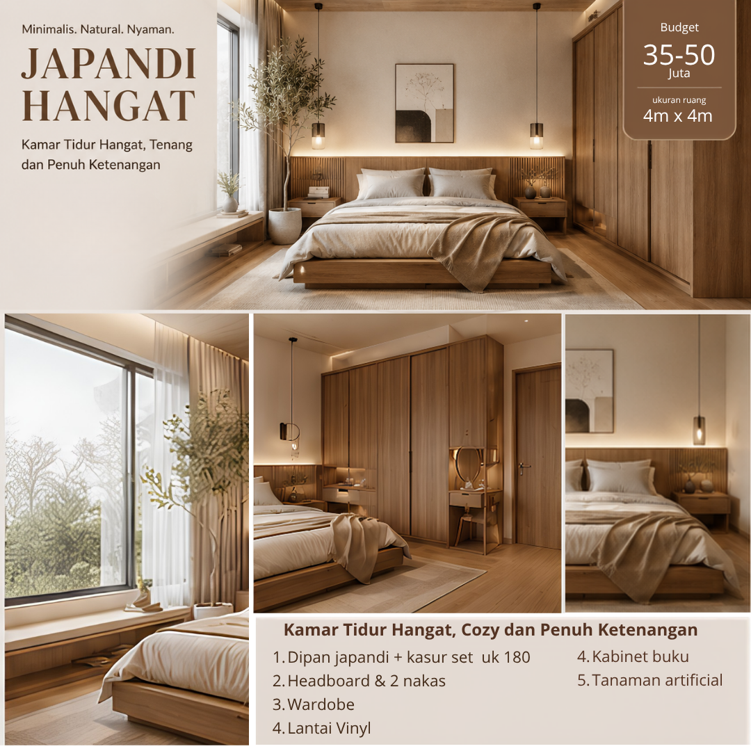 Japandi Bedroom 1